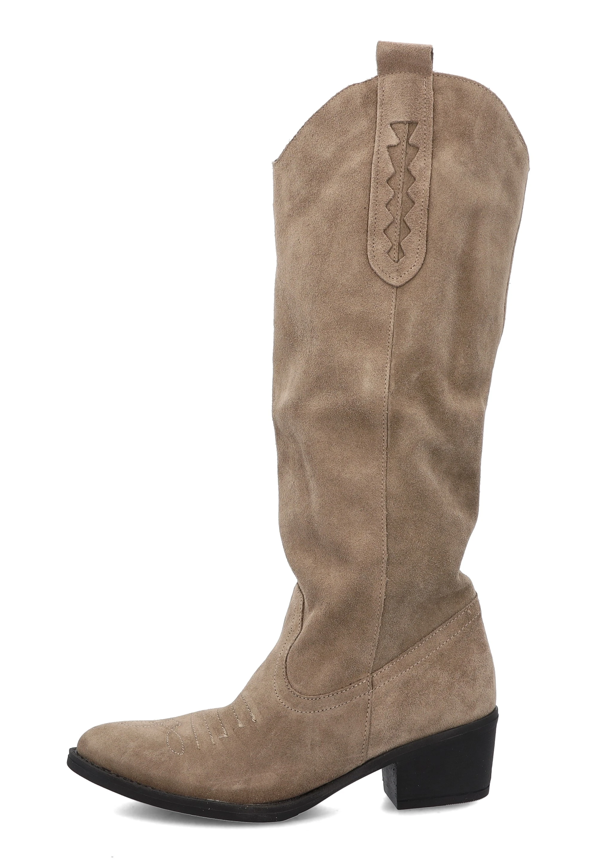Stivali con tacco 5cm donna in pelle scamosciata Shoelab